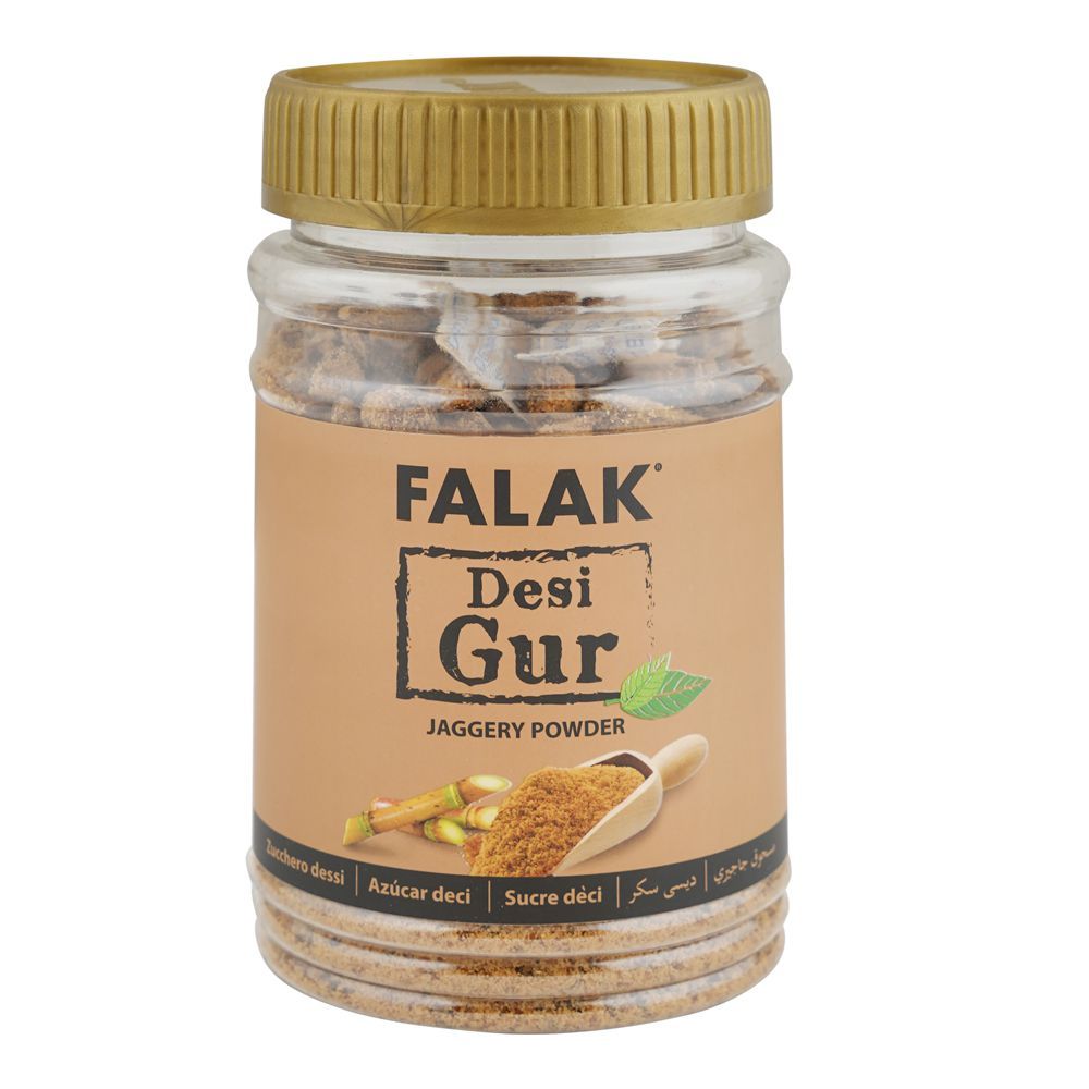 Falak Desi Shakkar, Jaggery Powder, Jar, 500g