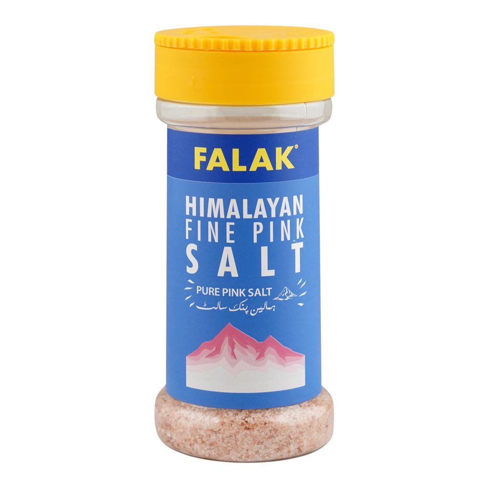 Falak Himalayan Fine Pink Salt, 150g, Bottle