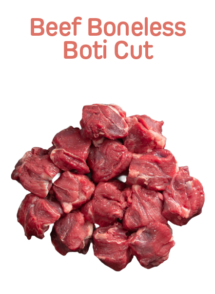 Beef Boneless Boti Cut