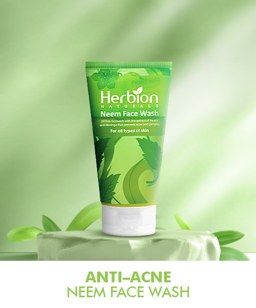 Herbion Anti Acne Neem Face Wash With Moringa and 