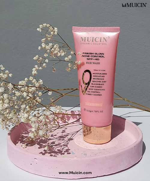 Muicin V9 Pinkish Glow Acne Control SPF-40 All Ski