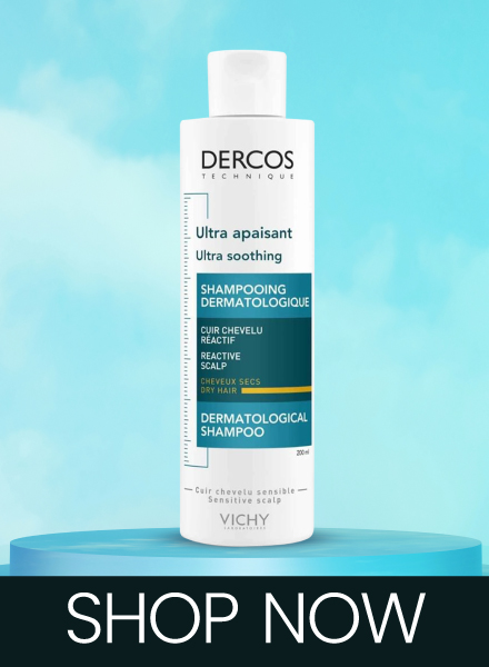 Vichy Dercos Dermo-Soothing Sulfate-Free Shampoo, 